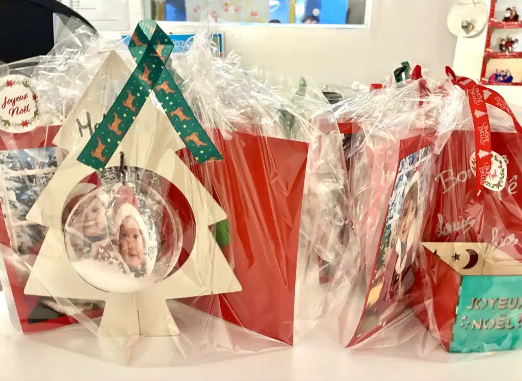 La hotte du Père Noël pour les parents et les enfants