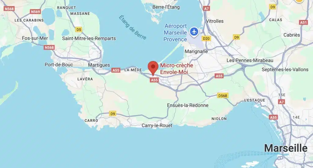 situation de la crèche de Châteauneuf-les-Martigues